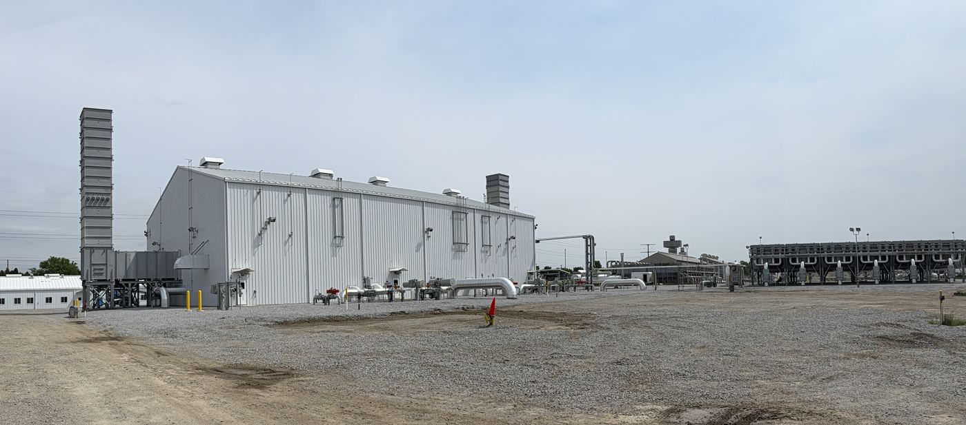Completed compressor station facility