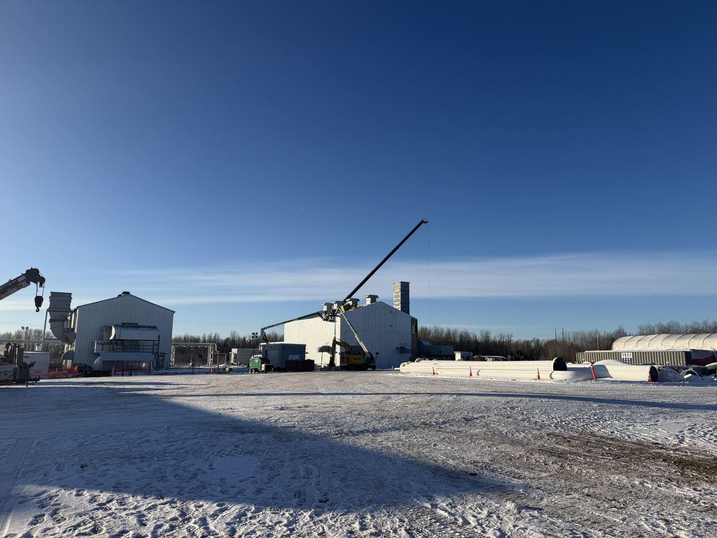 Greenfield compressor station construction